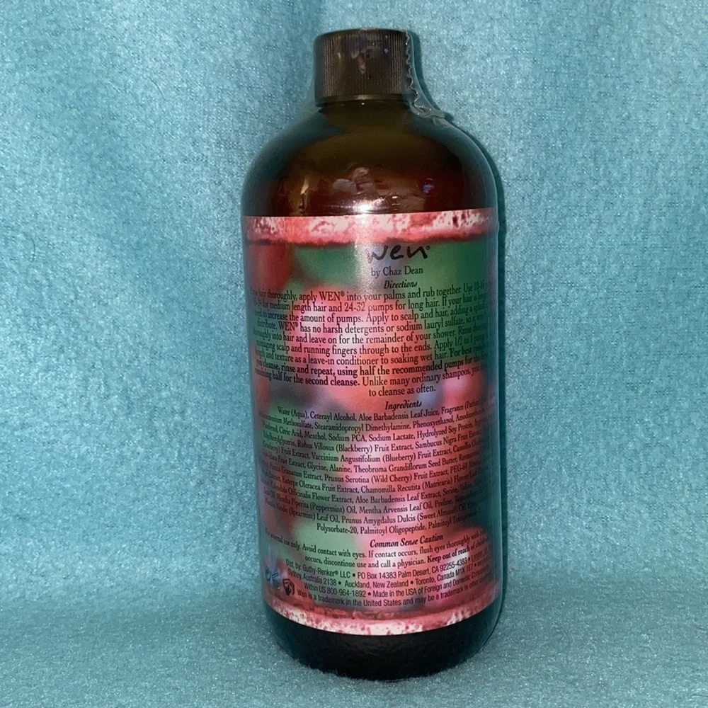WEN by Chaz Dean Winter Cranberry Mint cleansing conditioner NEW size 16 oz.